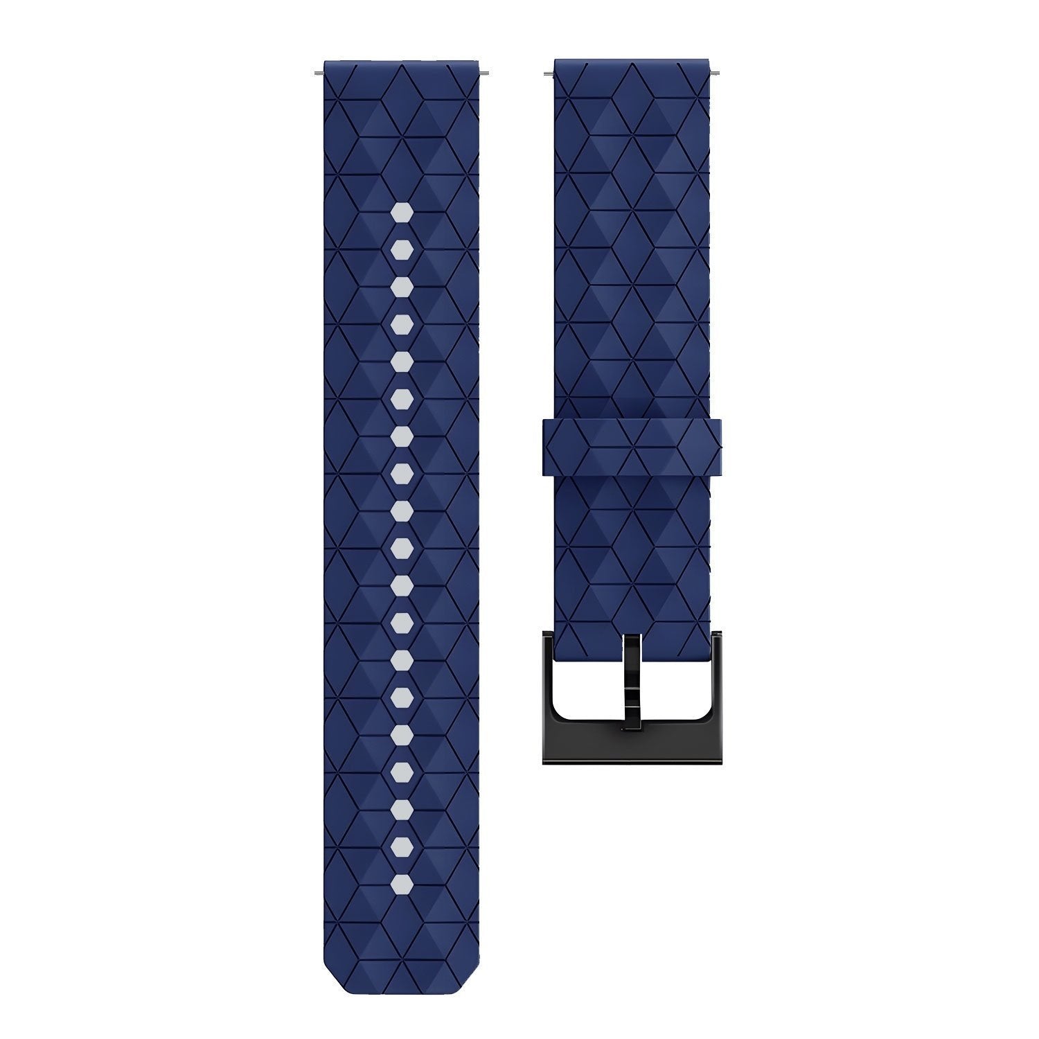 Redmi Watch 5 Lite Silicone Hexa Strap (Dark Blue)