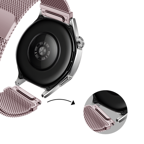 Bandz Samsung Galaxy Watch 42mm Milanese Armband 'Easy fit' (Rosa)