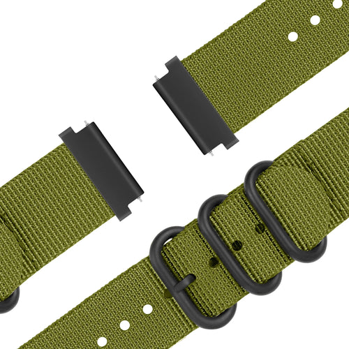 Bandz Levowatch Tiny Schnallen-Nylonarmband (Grün)