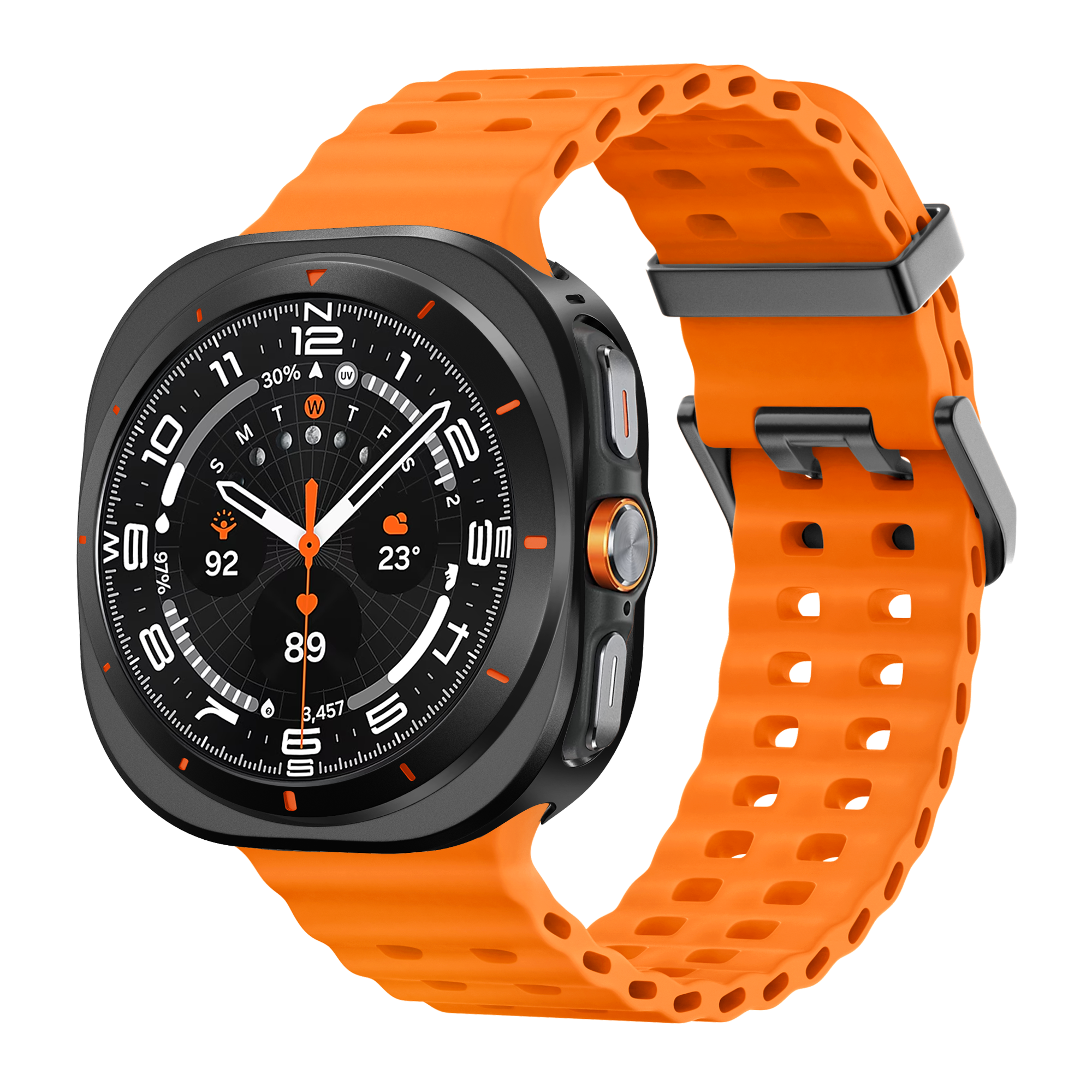 Bandz Samsung Galaxy Watch Ultra Metall Hülle (Schwarz)