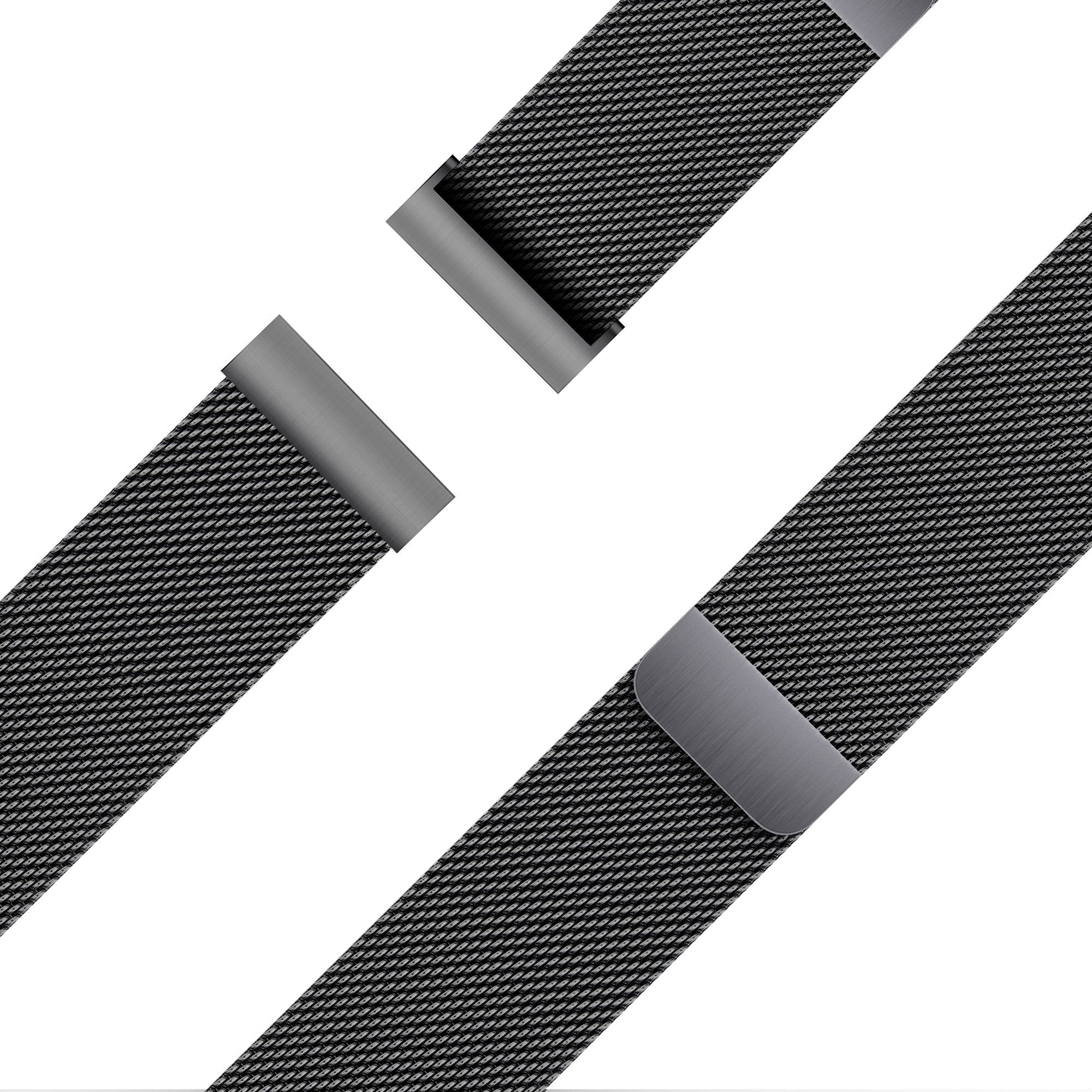 Bandz Garmin Vivomove HR Milanese Loop Armband (Schwarz)