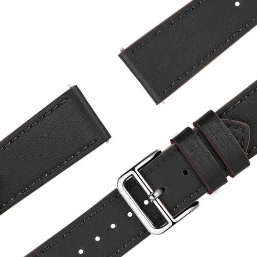 Bandz Suunto Run Leder-Armband 'Deluxe' (schwarz)