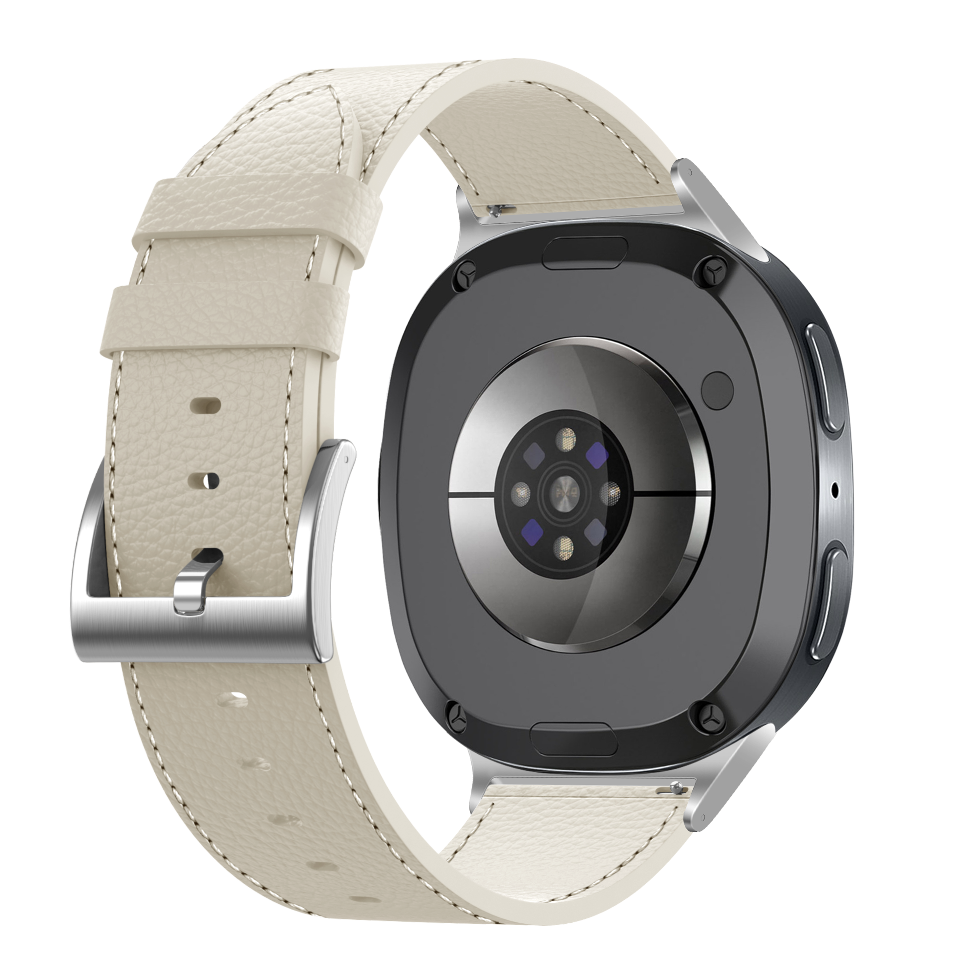 Samsung Galaxy Watch 8 - 44mm Leather Grain Strap (Beige)