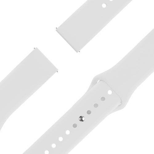 Bandz Pebble Round 2 - 20mm Sport Strap 'Deluxe' (White)
