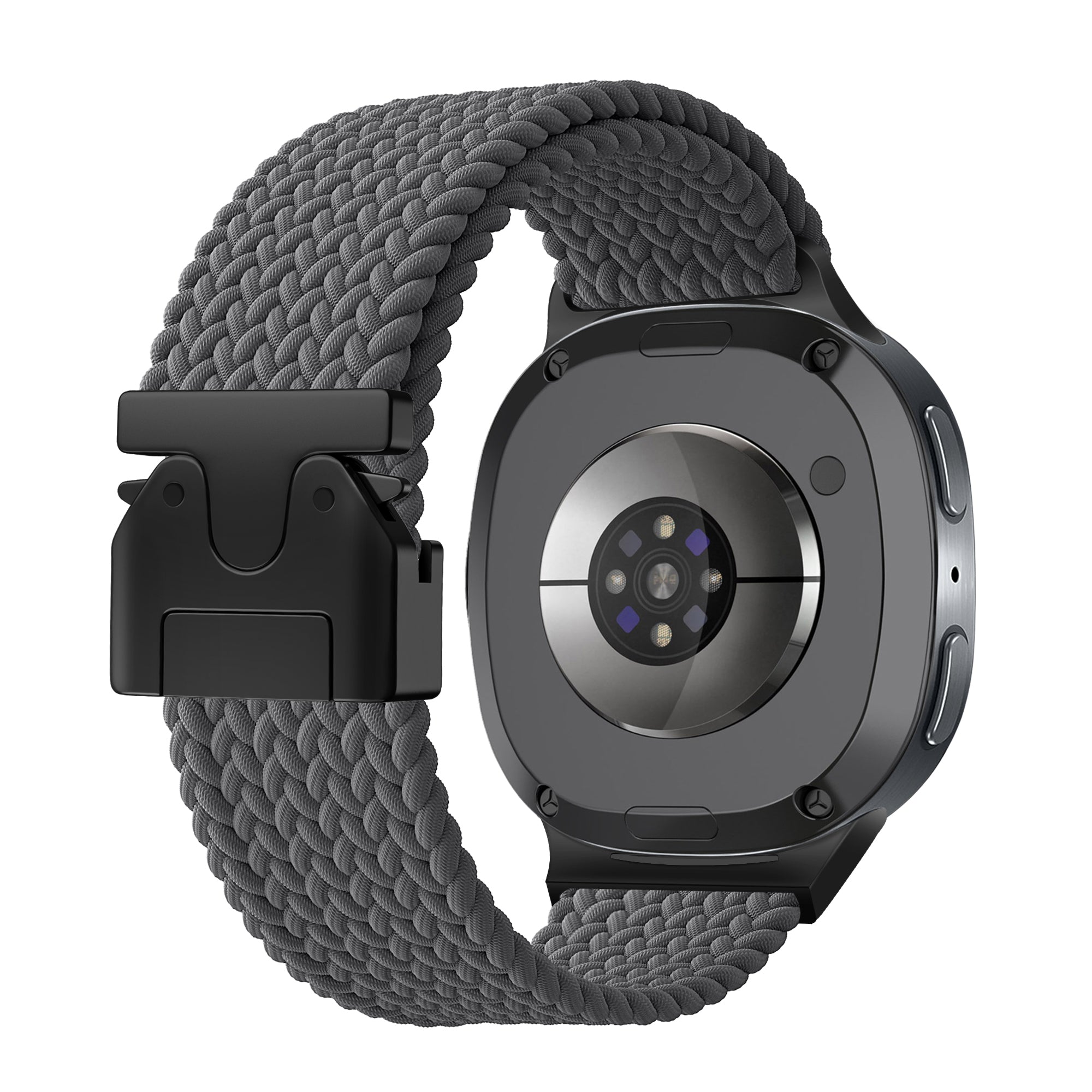 Samsung Galaxy Watch 8 - 40mm Geflochtenes Armband mit P-Schnalle (Dunkel Grau)