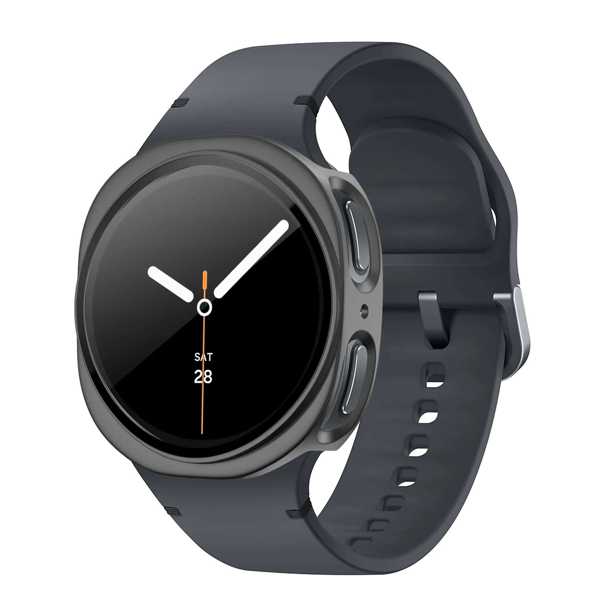 Bandz Samsung Galaxy Watch 8 - 44mm PC Hülle mit Glas (Titan Grau)