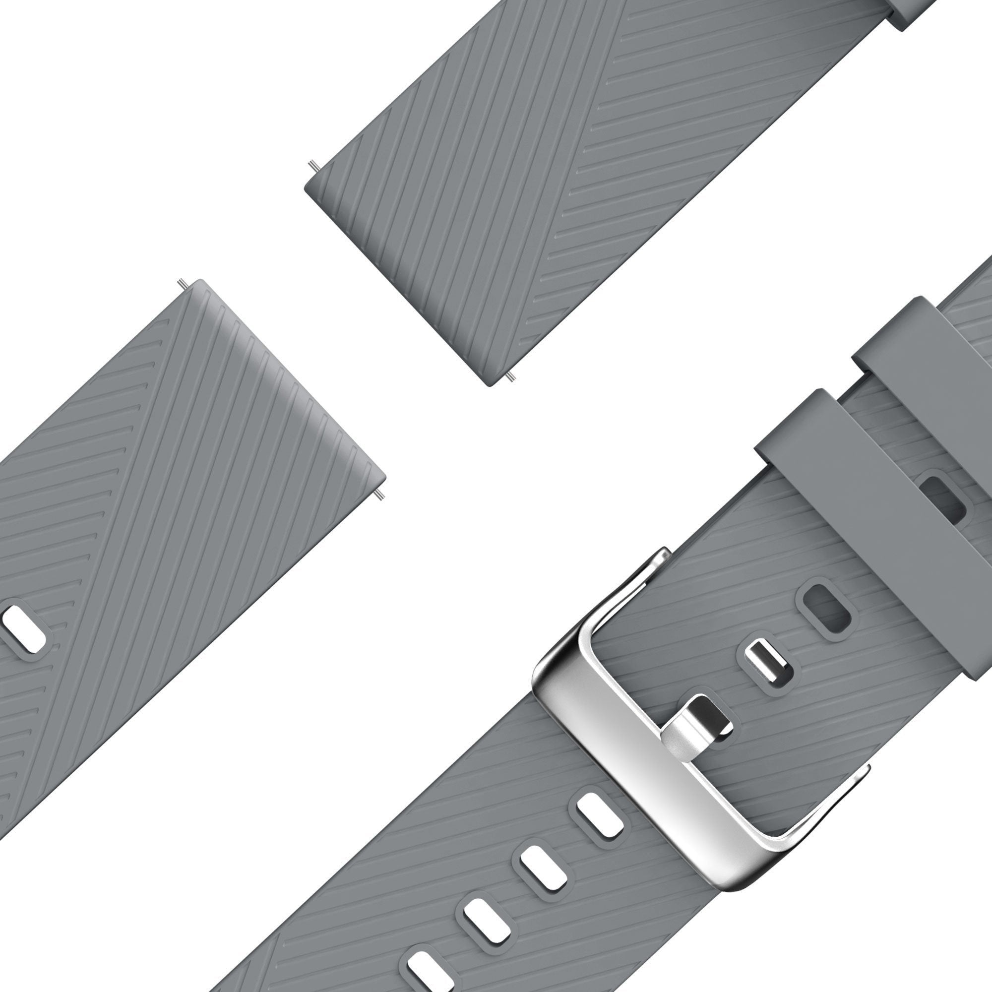 Bandz Coros Apex 42mm Silicone Strap 'Deluxe' (Grey)