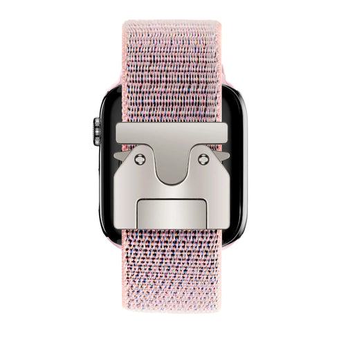 Bandz Apple Watch Nylon Band 'Classic' mit P-Schnalle (pink sand)