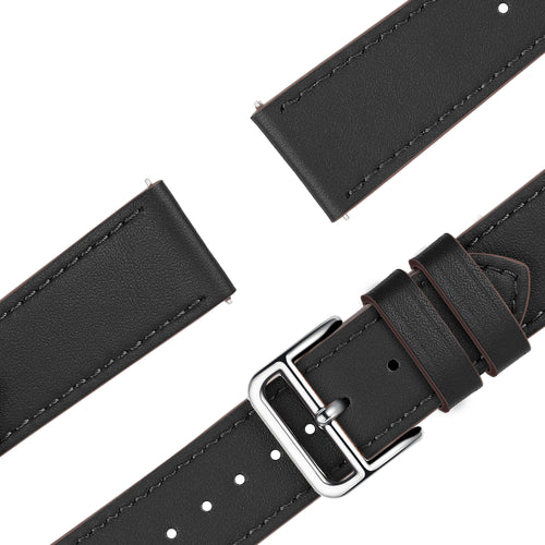 Bandz OnePlus Watch 3 Lederarmband 'Deluxe' (Schwarz)
