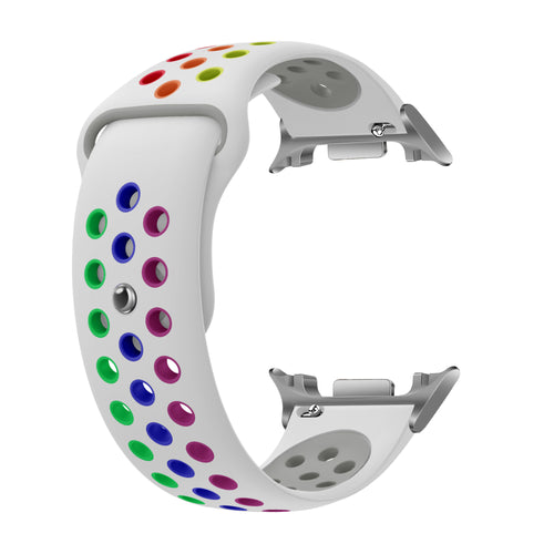 Samsung Galaxy Watch 8 Classic Sportarmband ( Weiß/Mehrfarbig)