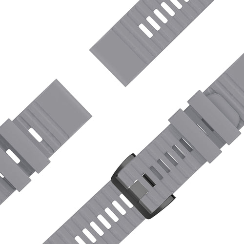 Bandz Garmin Descent G2 Buckled Silicone Strap (Grey)