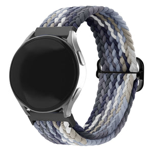 Amazfit Bip U (Pro) Adjustable Braided Strap (Black/White)