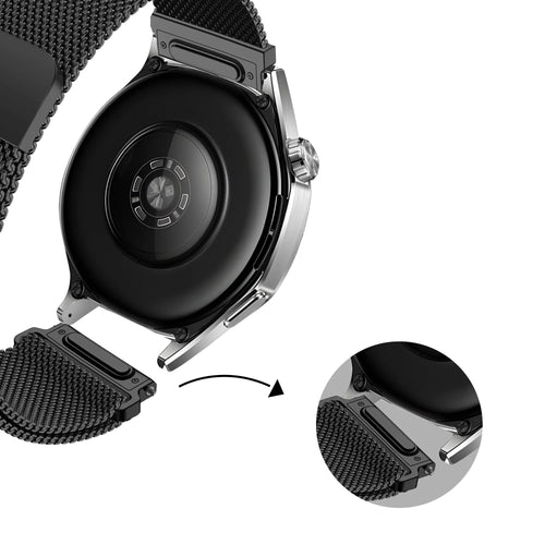 Bandz Polar Ignite 3 Milanese Strap 'Easy fit' (Black)