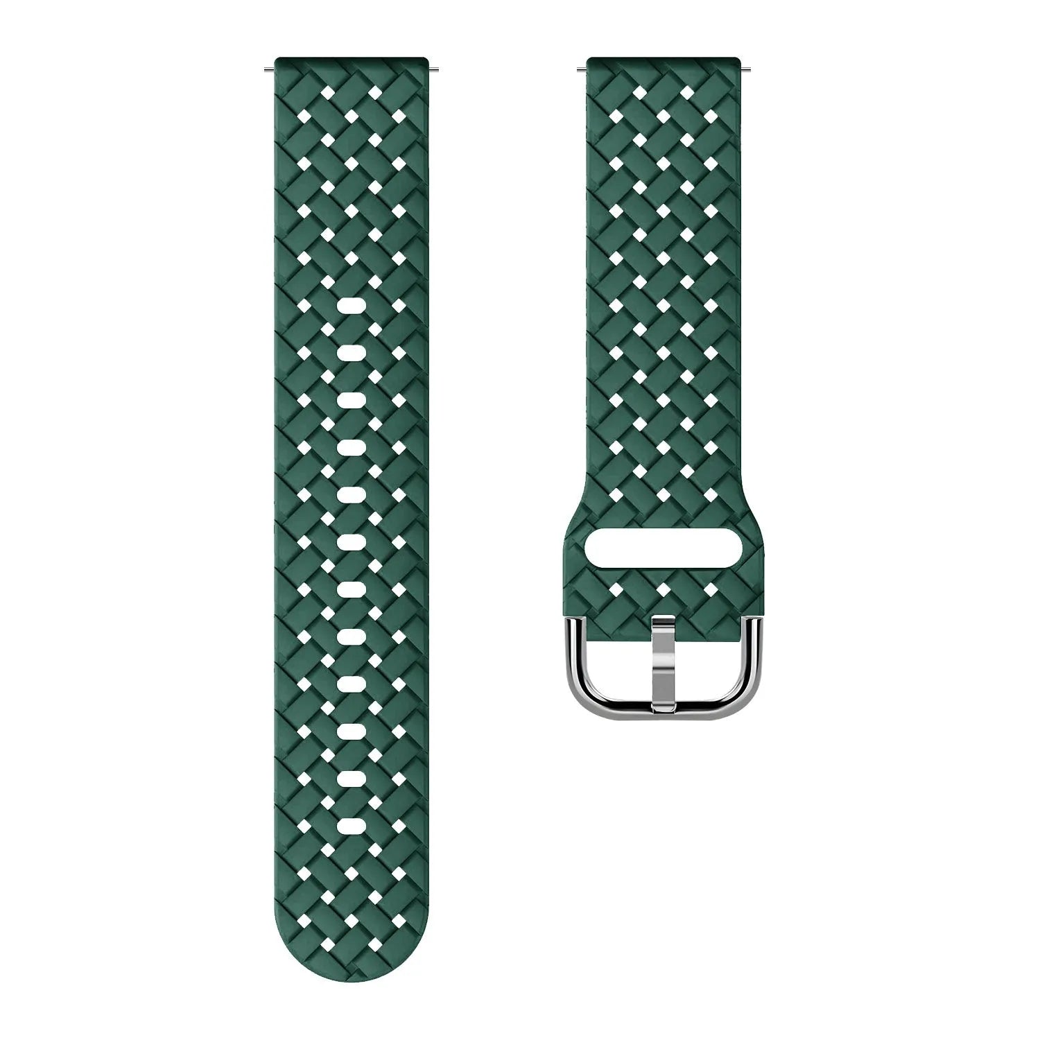 Coros Apex 2 Geflochtenes Silikonarmband (Dunkel Grün)