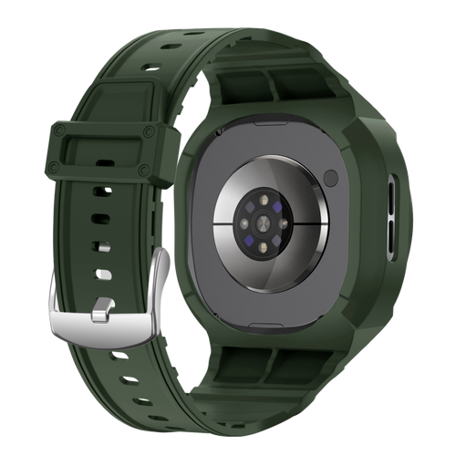 Samsung Galaxy Watch 8 - 44mm TPU Armband mit integrierter Hülle (Grün)