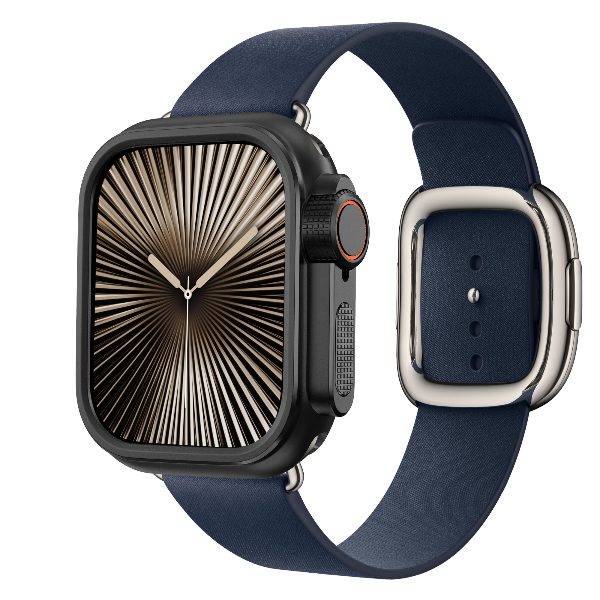 Bandz Apple Watch 11 - 46mm Metal Schutzhülle (Schwarz)