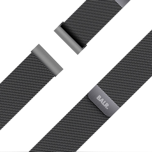 BALR Polar Grit X Pro Milanese Armband (Schwarz)
