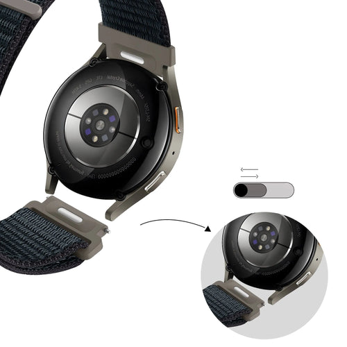 Bandz Denver SWC 387 Nylon Strap 'Easy Fit' (Grey-Blue)