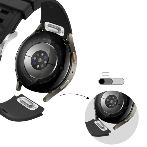 Bandz ICE Smart 2.0 Round 1.20 Silikonarmband 'Easy fit' (Schwarz)