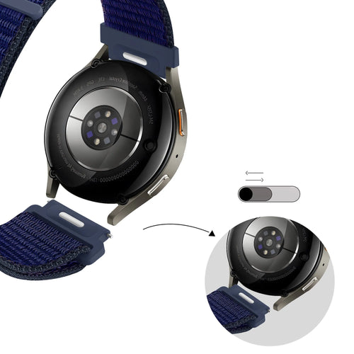 Bandz OnePlus Watch Lite Nylonarmband 'Easy fit' (Blau)