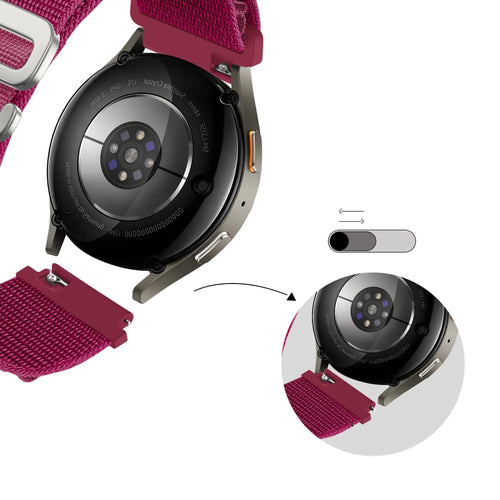 Bandz Xiaomi Amazfit Bip Alpine Nylonarmband (Rosa-Rot)