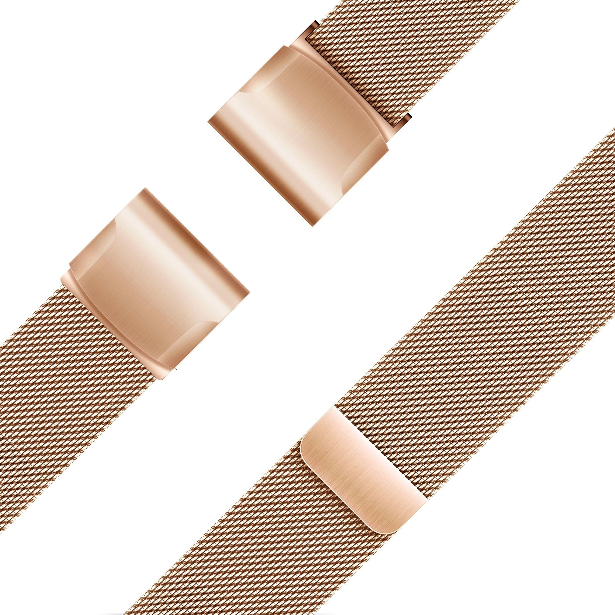 Bandz Garmin Approach S70 - 42mm Milanese Loop-Armband (Roségold)