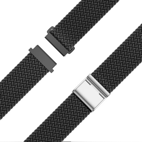 Bandz Garmin Approach J1 Gewebtes Nylonarmband (Schwarz)