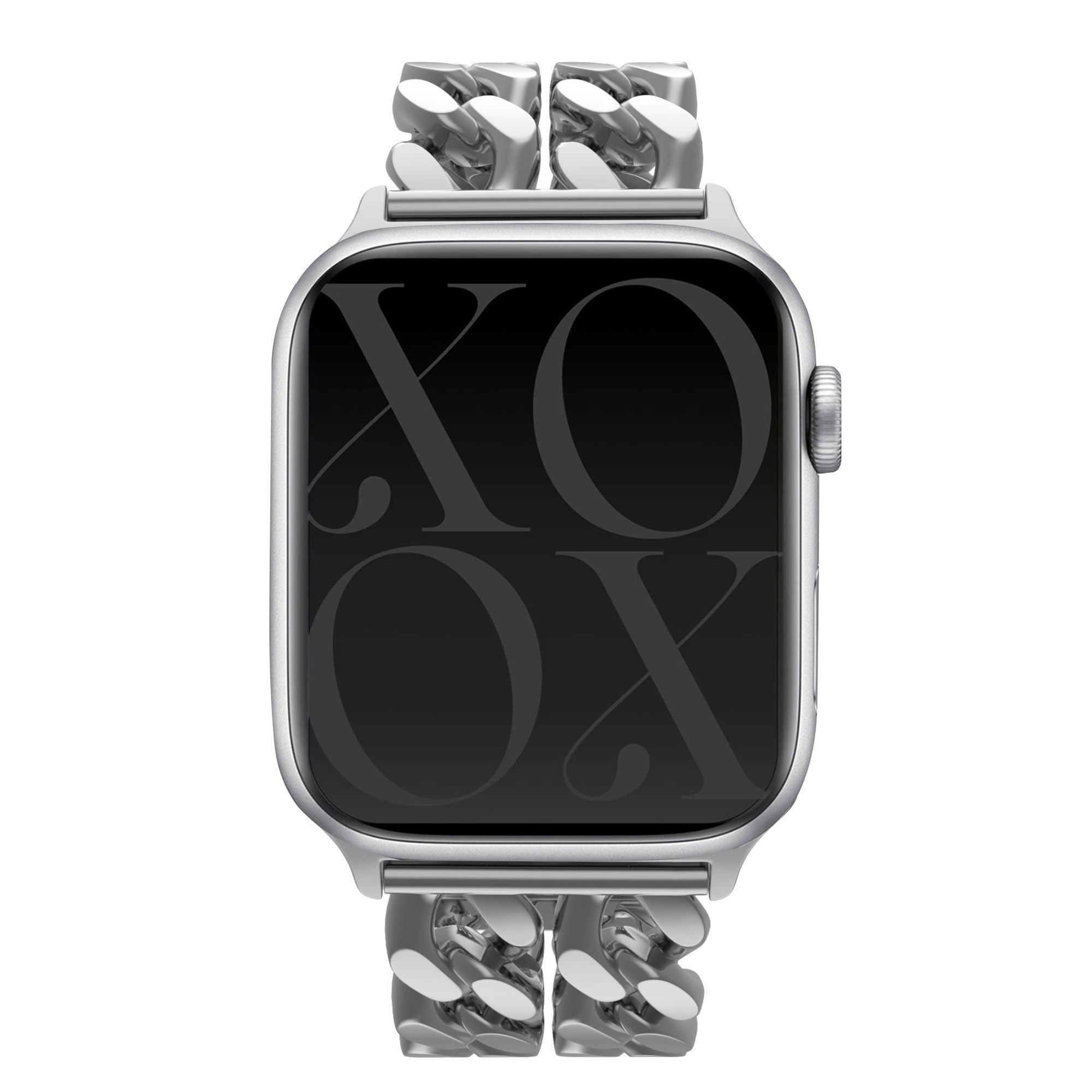 xoxo Wildhearts Apple Watch Stahlarmband - Ketten-Armband (Silver) - 38/40/41/42mm
