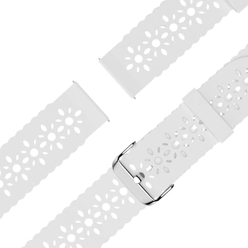 Bandz Coros Apex 2 Silikonarmband mit Muster (Weiß)