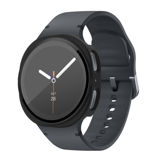 Bandz Samsung Galaxy Watch 8 - 40mm PC Cover with Glass (Black)