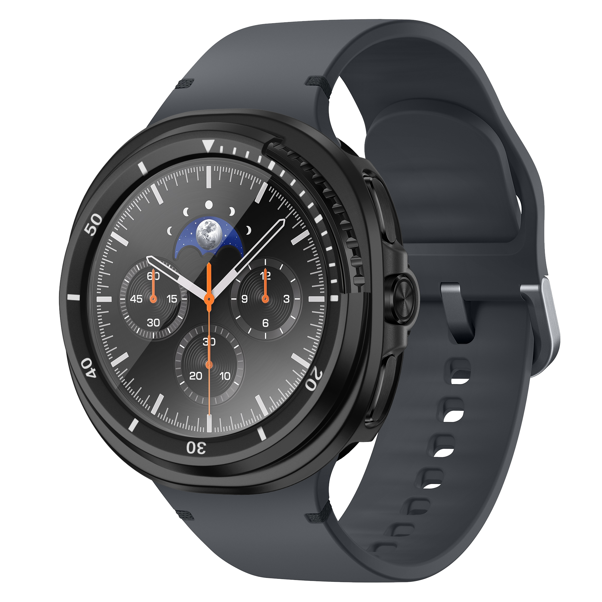 Bandz Samsung Galaxy Watch 8 Classic Bezel Cover mit Glas (Schwarz/Weiß)