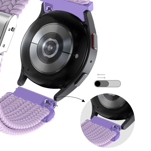 Bandz Actyve Smartwatch 20mm Woven Nylon Strap (Light Purple)