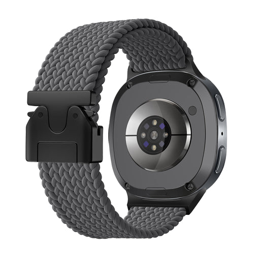 Samsung Galaxy Watch 8 Classic Braided Strap with P-Buckle (Dark Grey)