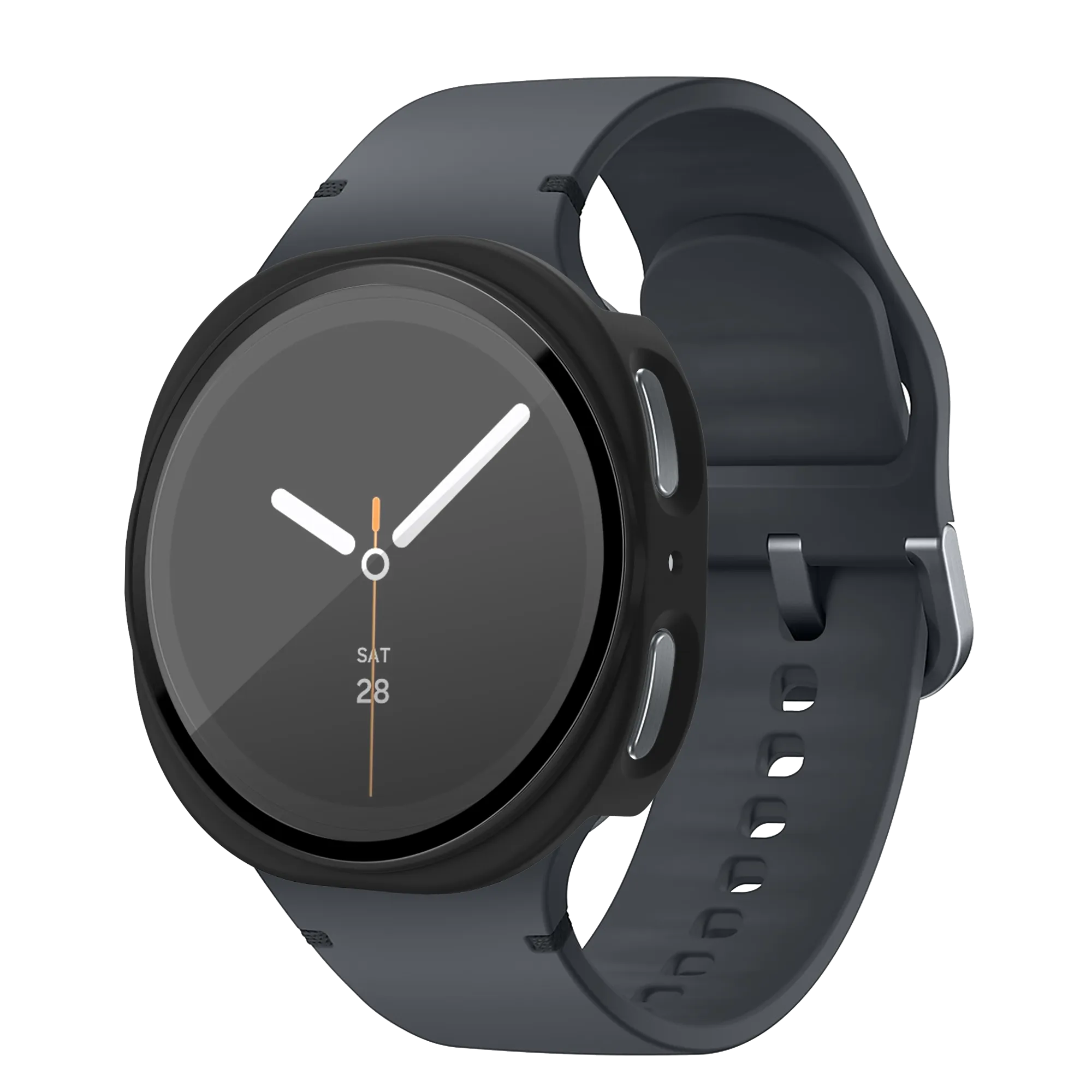 Bandz Samsung Galaxy Watch 8 - 44mm PC Hülle mit Glas (Schwarz)