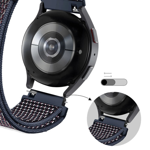 Bandz OnePlus Watch 3 Nylon Loop Armband (Indigo Blau)