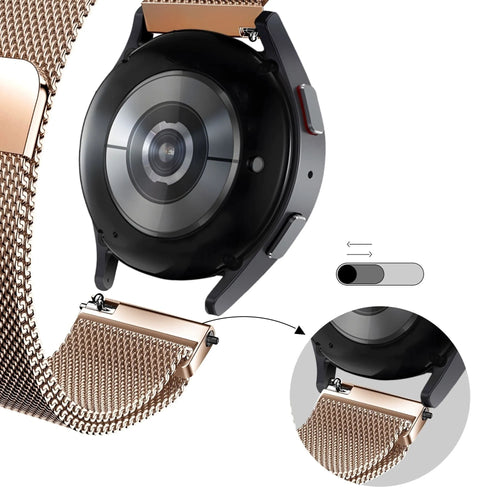 Bandz Actyve Smartwatch 20mm Milanese Loop Strap (Rose Gold)