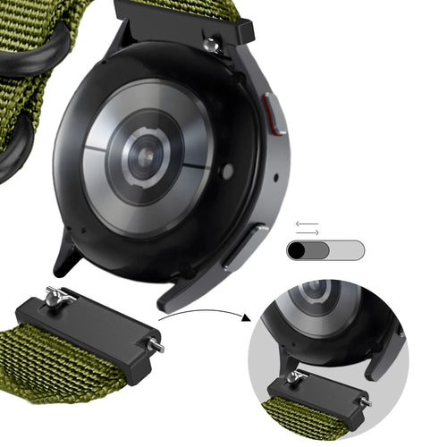 Bandz Levowatch Tiny Schnallen-Nylonarmband (Grün)