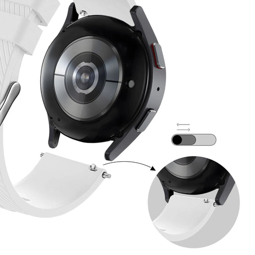 Bandz OnePlus Watch 3 Silikonarmband 'Deluxe' (Weiß)