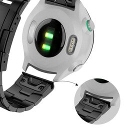 Bandz Garmin Instinct E - 45mm Titan Gliederarmband (Schwarz)