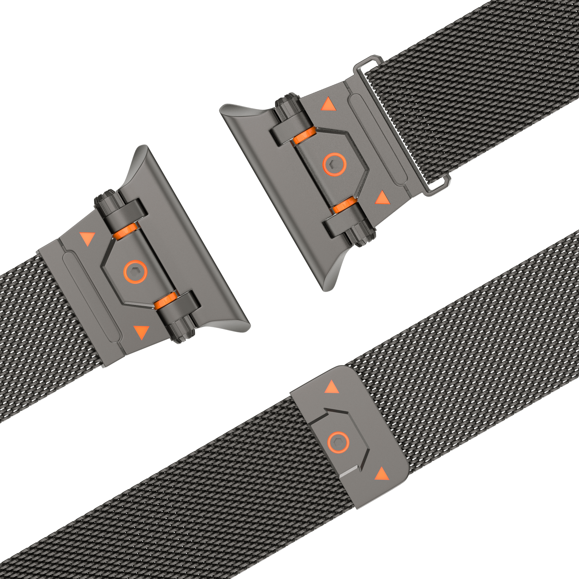 Bandz Apple Watch Robustes Milanese Loop Armband (Titan Grau)