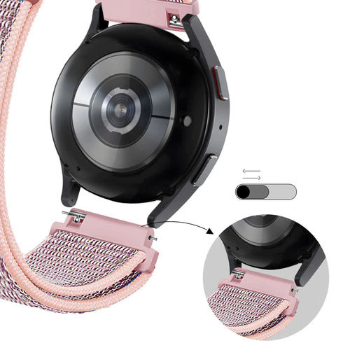 Bandz Levowatch Tiny Nylon Loop Armband (Rosa)