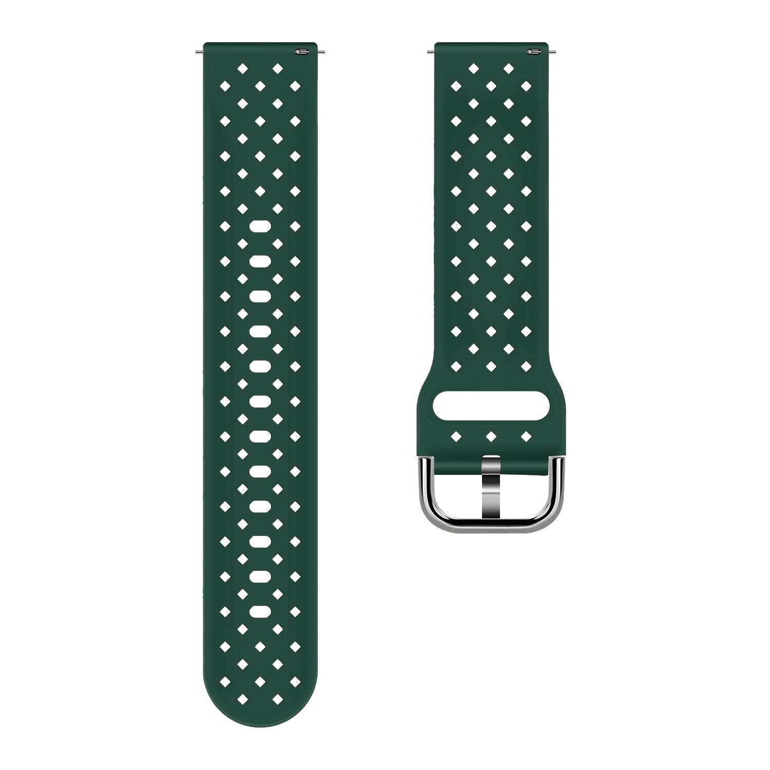 Amazfit Active Braided Silicone Strap (Dark Green)