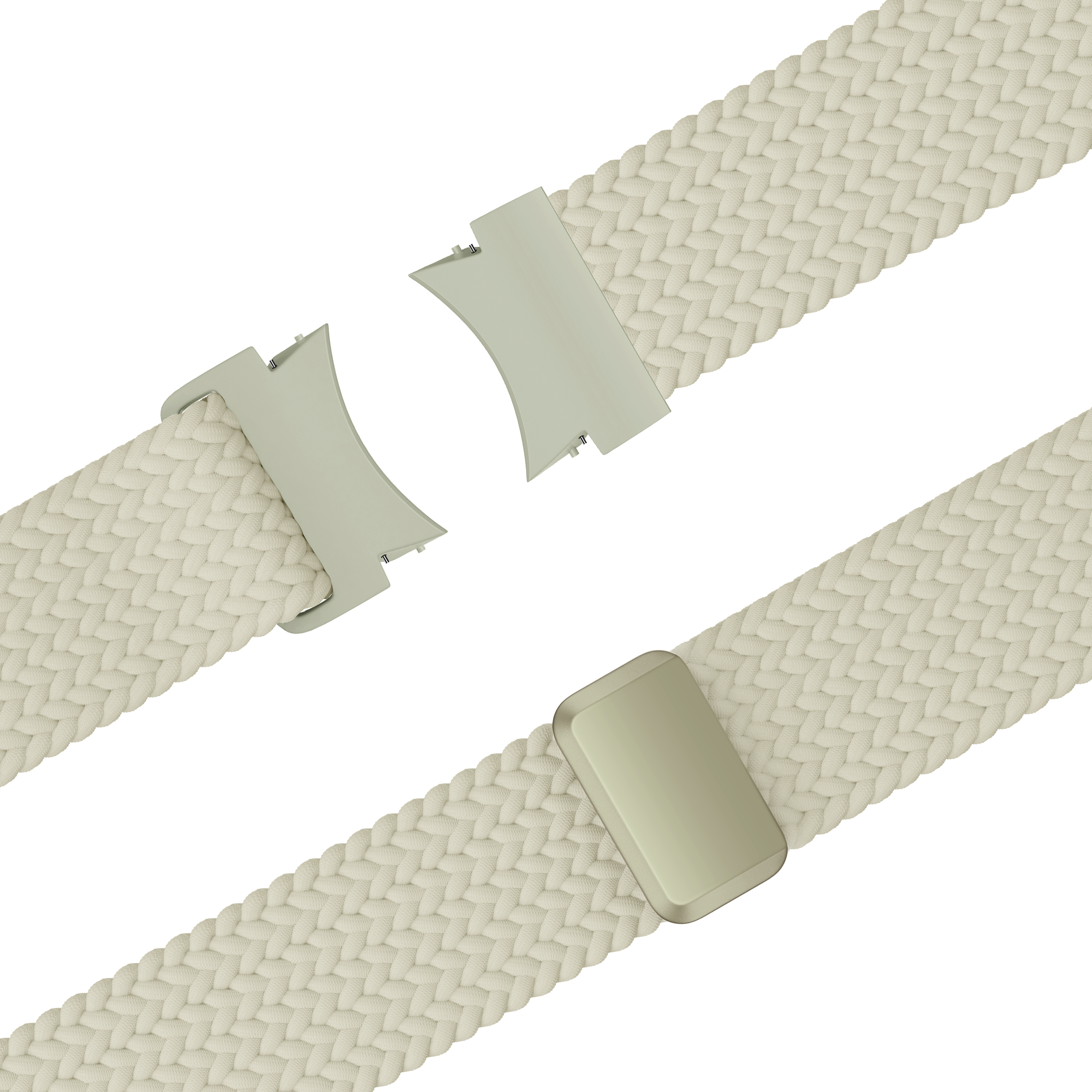 Bandz Samsung Galaxy Watch 4 40mm Geflochtenes Armband 'Easy Fit' (Polarstern)