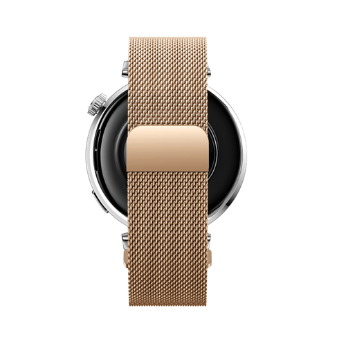 Bandz Huawei Watch GT 5 Pro - 42mm Milanese Armband 'Easy fit' (Roségold)