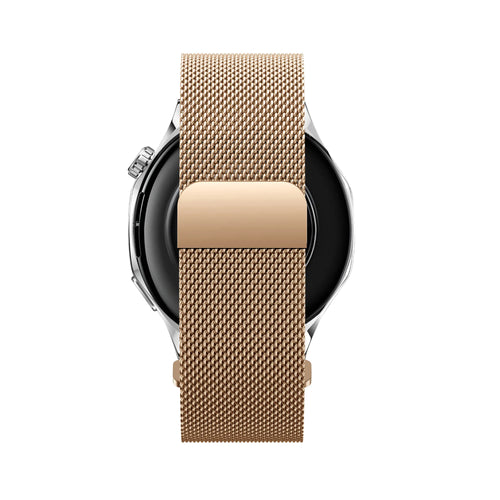 Bandz Huawei Watch GT 2 42mm Milanese Armband 'Easy fit' (Roségold)