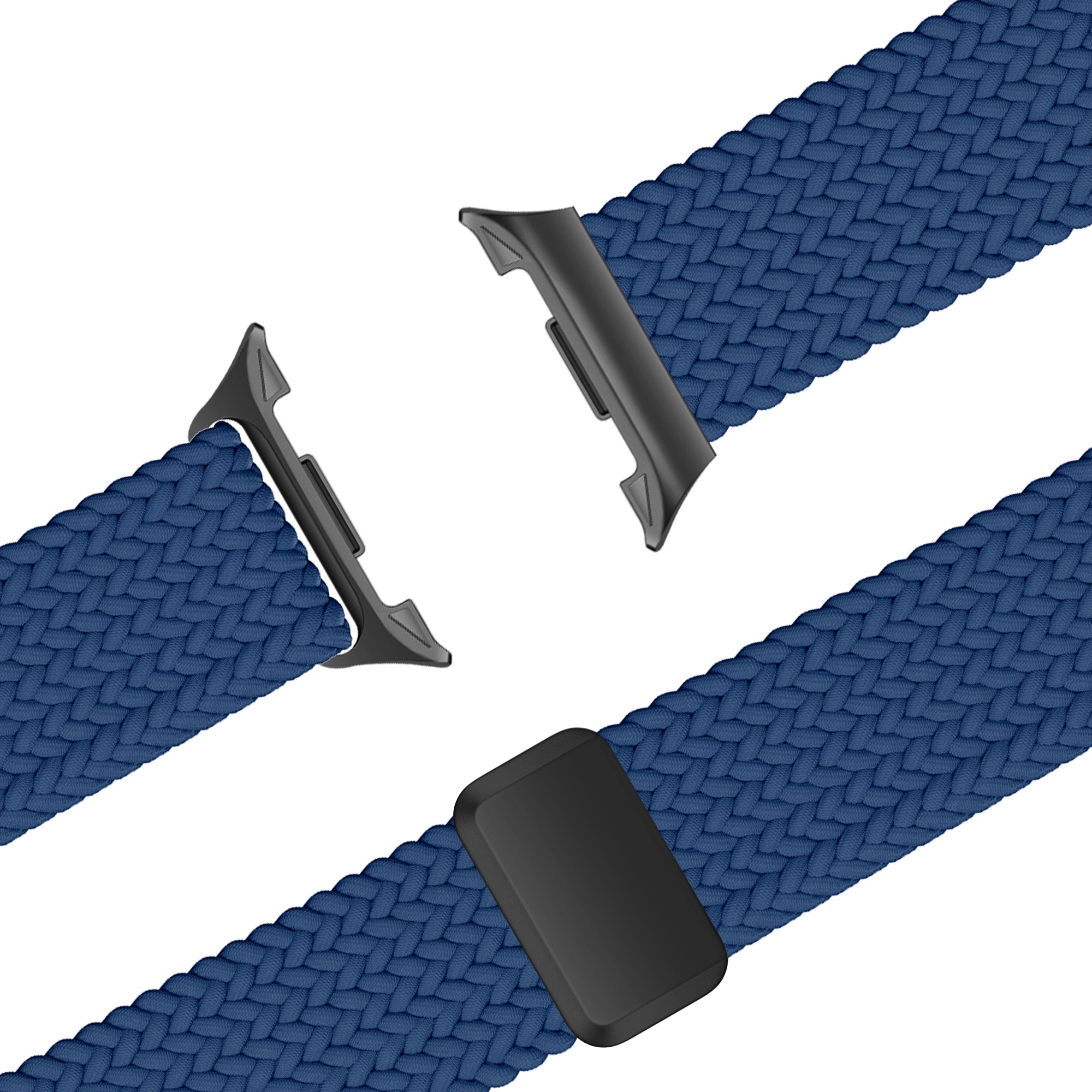 Bandz Samsung Galaxy Watch 8 - 40mm Magnetisches Geflochtenes Armband (Dunkel Blau)