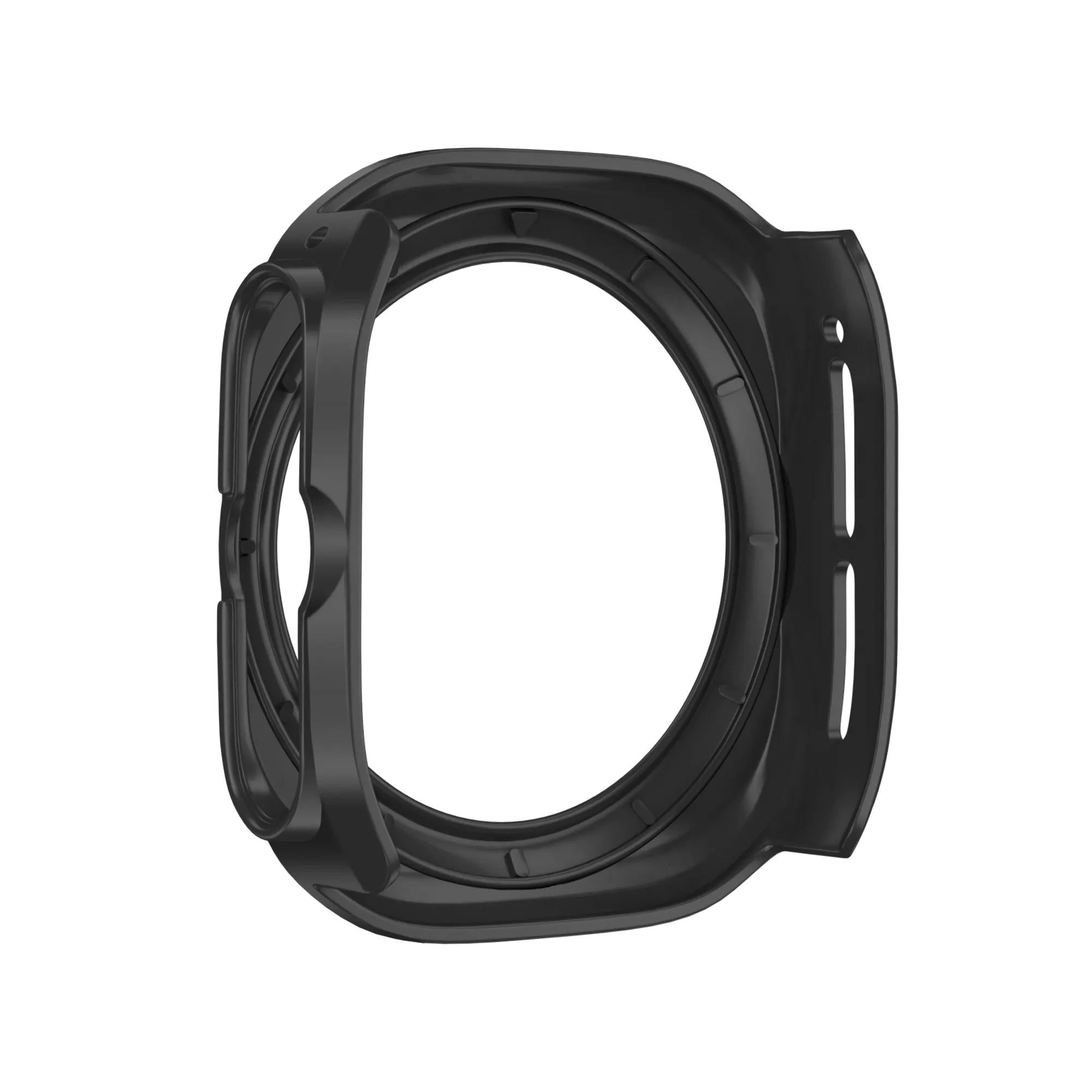 Bandz Samsung Galaxy Watch Ultra Bezel PC Case (Black with Orange)
