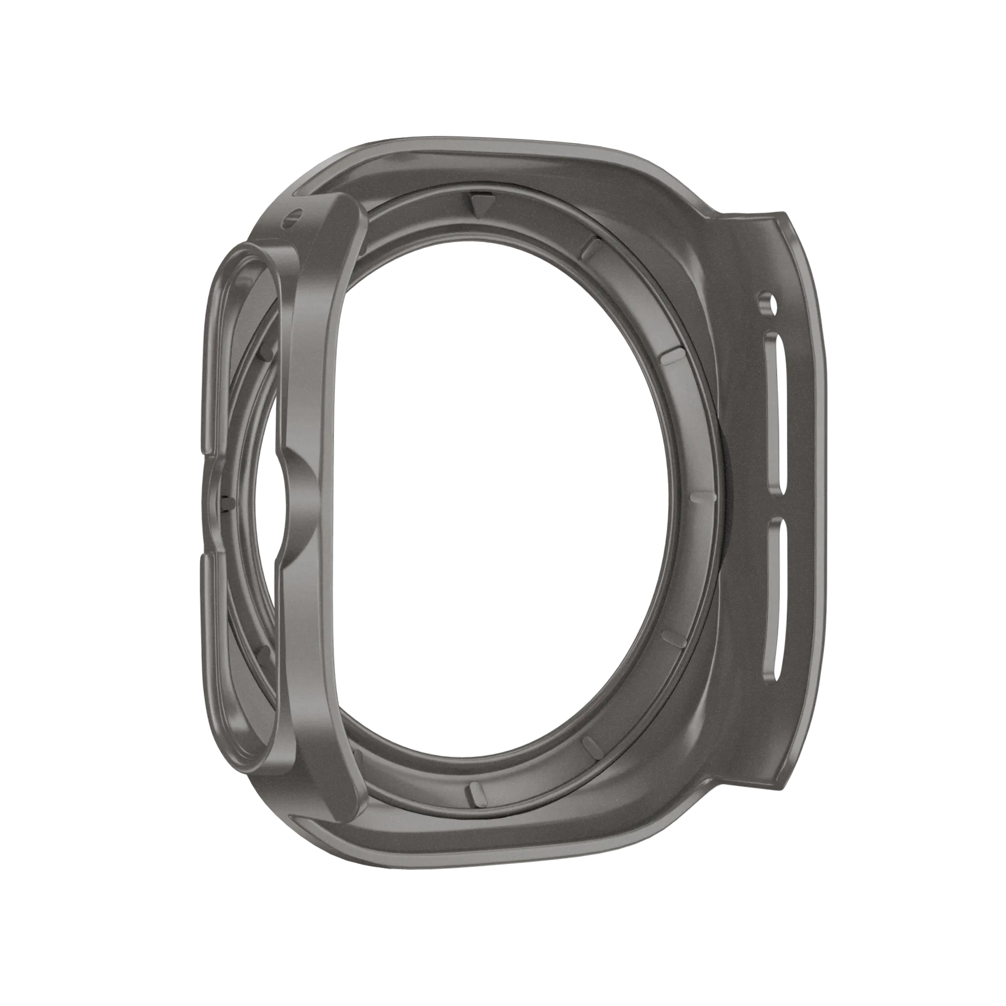 Bandz Samsung Galaxy Watch Ultra Bezel PC Case (Titanium Grey with White)