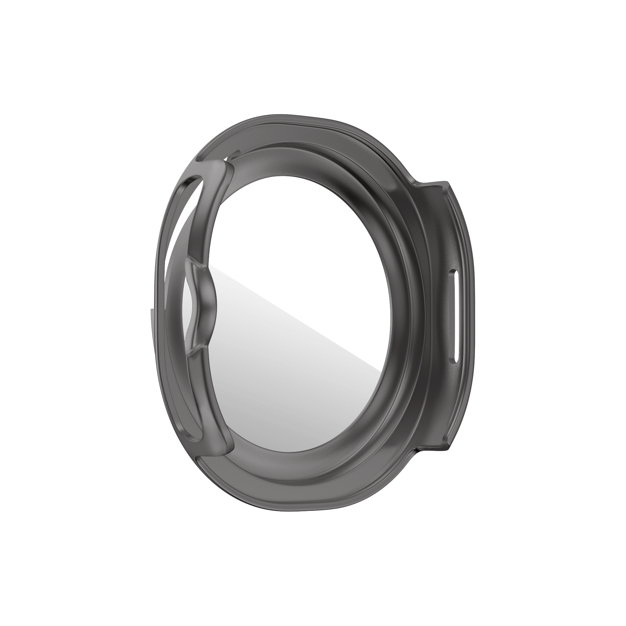 Bandz Samsung Galaxy Watch 8 Classic Bezel Cover mit Glas (Titan Grau/Weiß)