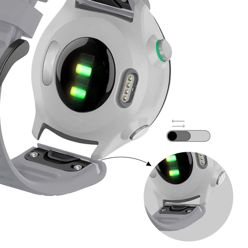 Bandz Garmin Descent G2 Buckled Silicone Strap (Grey)